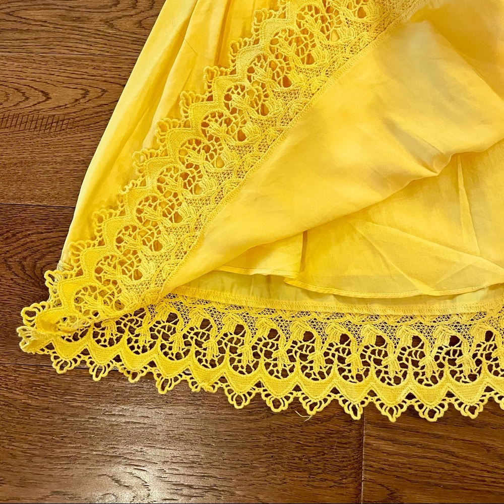 Lovers + Friends Yellow Off-Shoulder Ruffle Mini Dress - Picture 7 of 11
